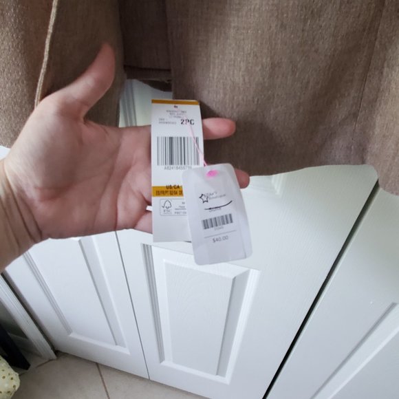 Le Suit Tan Pantsuit 16W - Picture 5 of 6